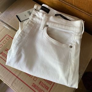Banana Republic High Raise Straight Jean - White